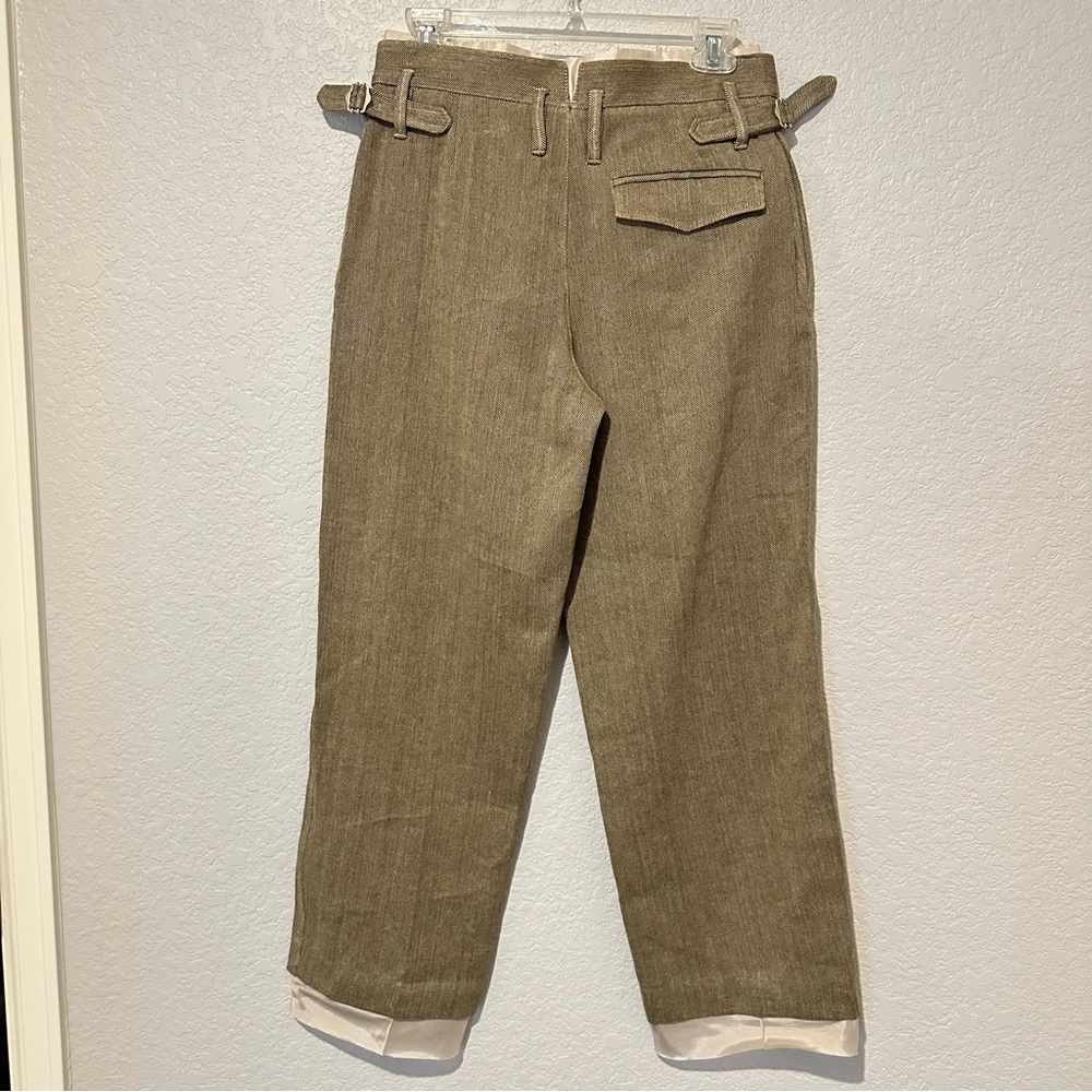 New $129 Zara Campaign Collection Contrast Linen Blend Pants XS 2624/023 - Picture 4 of 10
